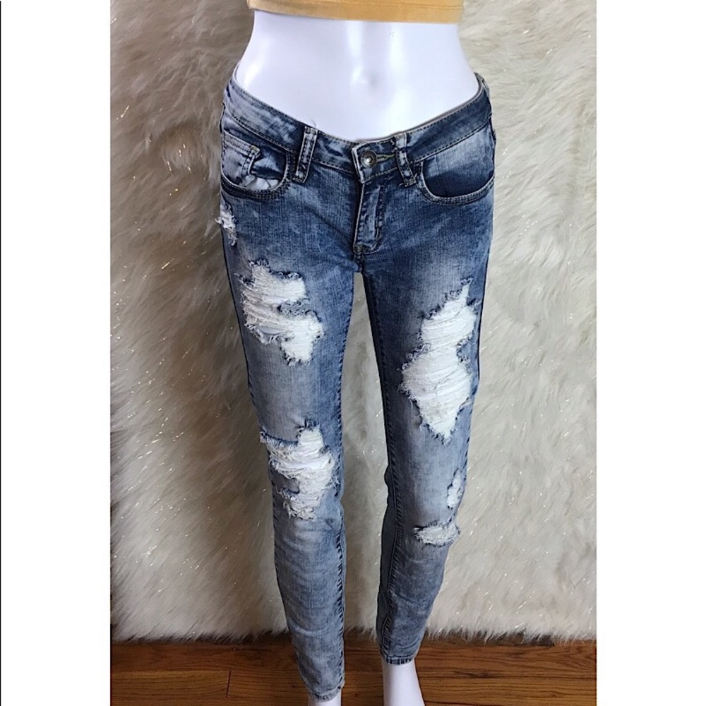 Machine skinny jeans